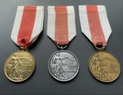 Komplet odznaczeń za zasługi dla pożarnictwa PRL