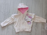 Nowa welurowa kremowa bluza rozpinana Hello Kitty rozmiar 92