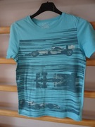 T-shirt __ F&F__ błękitny__ r. 140