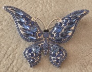 Piękna brosza Broszka bogatozdobiona MOTYL PAŹ KRÓLOWEJ PREZENT dla DAMY(T)