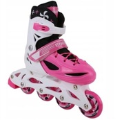 ŁYŻWOROLKI WROTKI ŁYŻWY 4W1 ENERO 34-37 RÓŻOWE