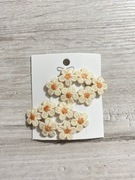 Spinki do włosów szydełkowe kwiatki handmade