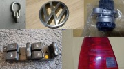 Akcesoria VW Bora: emblemat, lampa tył, pompa wody,sterowanie szyb,hak hol.