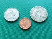 ZIMBABWE . ZAMBIA . TANZANIA - Zestaw 3 monet Afryka egzotyka Ngwee L35