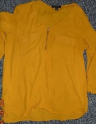 Cienka, musztardowa bluzka, XL