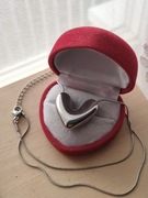 Przepiękny łańcuszek serce naszyjnik serduszko stal nierdzewna okazja