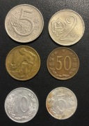 Czechosłowacja x 6, 1962+, zestaw monet