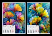 Kalendarz 2026 Kolory Ginkgo Biloba 13x18 cm