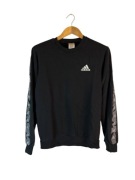 Bluza Adidas czarna logo lampasy s