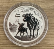 AUSTRALIA LUNAR III 2021 - ROK BAWOŁA 2 uncje SREBRO