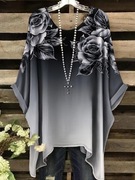 Szara tunika w dużym rozmiarze 54-58