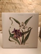 Płytka 15x15 vintage – Tradescantia, dekoracja botaniczna, prezent