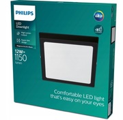 Philips - LED Plafon LED/12W/230V 2700K czarny