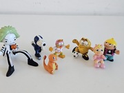 Małe figurki kolekcjonerskie zestaw Garfield Beetlejuice i inne