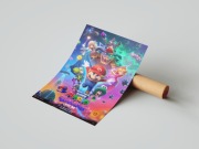 Super Mario Galaxy Film (2026) Bajka - Plakat Filmowy dla dzieci