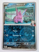 Pokemon TCG Team Rocket's Nidoran holo reverse Destined Rivals 117/182