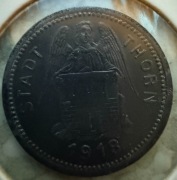 50 Pf Toruń Thorn 1918 cynk - bardzo rzadka moneta