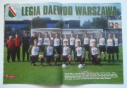 LEGIA Warszawa - 5 dużych plakatów drużyny: 1995/96 do 2012/13