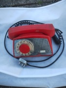 Kultowy Telefon PRL RWT Storczyk-74 Czerwony Kolekcjonerski Retro
