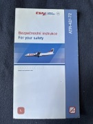 Safety Card / Instrukcja Bezpieczeństwa ČSA Czech Airlines ATR-42/ATR-72