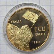 01151 Włochy 1 ECU 1992 EWG PROOF