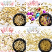 Cyrkonie cekiny biżuteria ozdoby do paznokci x 6 szt. 