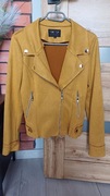 HF musztardowa zamszowa kurtka ramoneska r. 40 L 