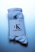 Nowe skarpetki Calvin Klein długie białe uniwersalne unisex 