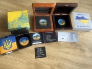 bcm Zestaw srebrnych monet kolekcjonerskich temat: UKRAINA małe nakłady bcm