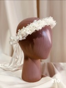 Wianek komunijny bialy Hortensja biała stabilizowana 