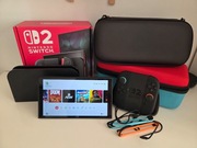 Konsola Nintendo Switch 2 + 2 x Etui + uchwyt na ścianę