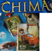 klocki chima pojazd speedorz na napęd figurka klucz napęd speedor karty