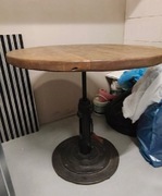 Stół okrągły drewniany blat 85 cm