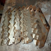 Nóż noże do paszowozu 8 sztuk rębaka sieczkarni rozdrabniacza używane 