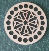 Baza dno koszyka spód koło 10cm makrama wzór 16kosz10