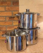 Duże garnki cena za zestaw 