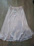 Spódnica pudrowy róż cekinami maxi Reserved L