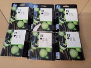 oryginal TUSZE HP 15 black 6 szt 2014-2020