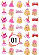 Pan Opłatek na tort - MUFFINKI BARBIE A4