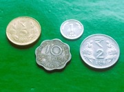 INDIE . SRI LANKA . MALEDIWY - Zestaw 4 monet każda inny typ azja L28