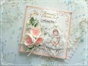 Pamiątka Chrztu „Dziewczynka na chmurce”