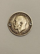 Sprzedam monetę Wielka Brytania 3 pensy 1913r. Jerzy V - srebro