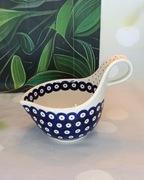 Czerpak kokilka miska ceramiczna Bolesławiec. 