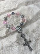 Mały różowo szary różaniec