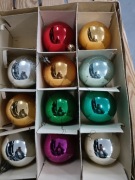 Bombki choinkowe prl kolorowe 3