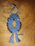 SOWA MAKRAMOWA Z DRATWY