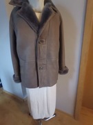 Kożuch damski oversize skóra naturalna licowa 40/42/44