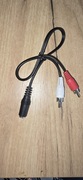 Kabel Adapter 2xRCA-gniazdo mini JACK 3,5