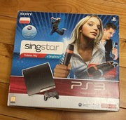 PlayStation 3+SingStar Polskie Hity+Mikrofony+odbiornik USB- komplet
