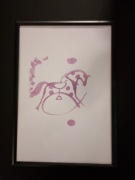 Rysunek  grafika artystyczna ramka